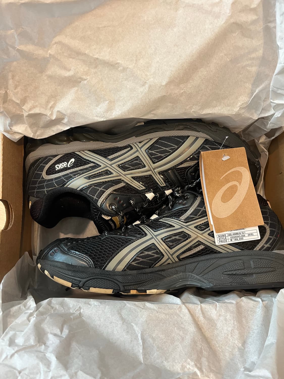 아식스 젤 님버스10.1 블랙크레이그레이 상품이미지1