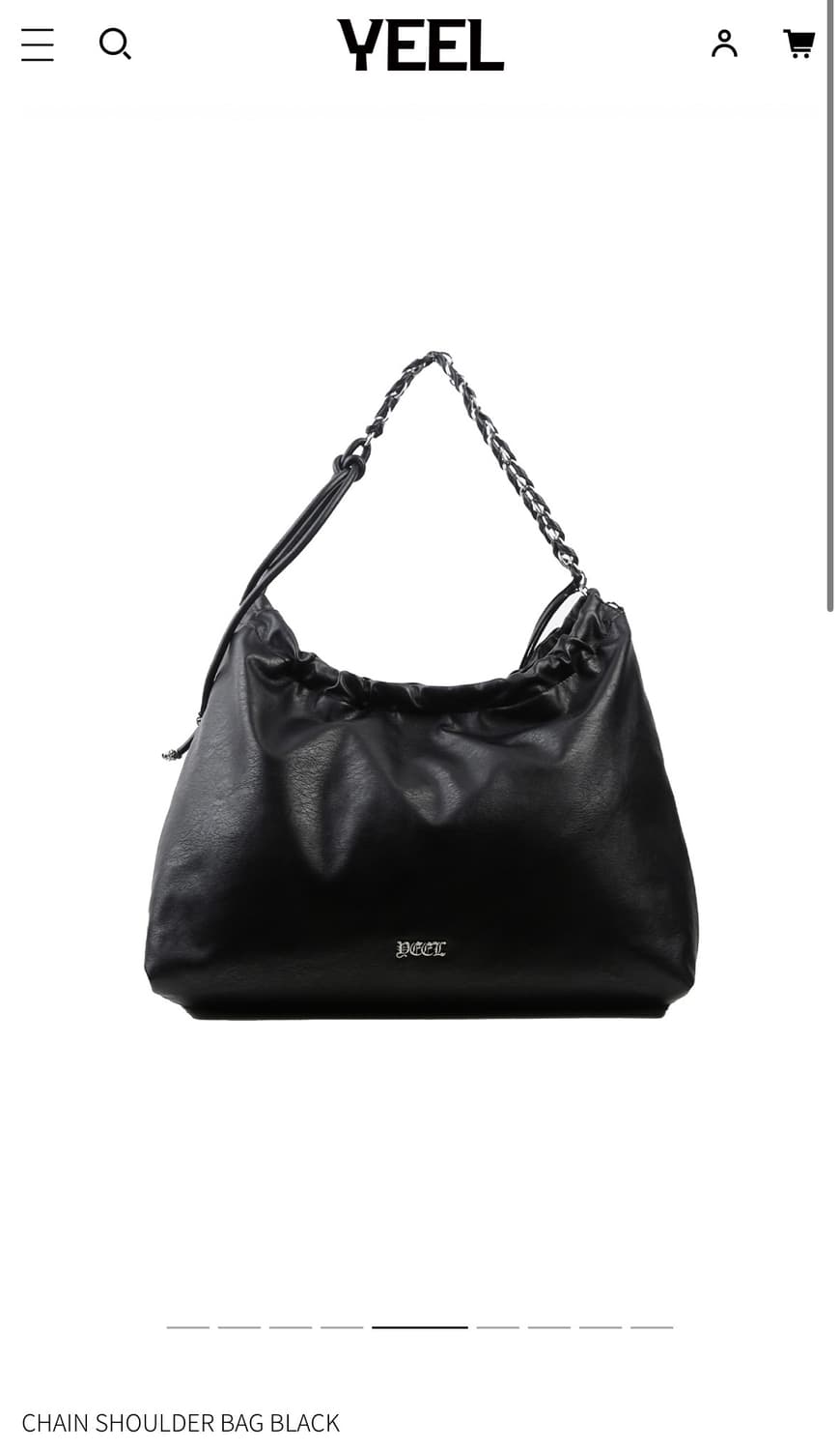 YEEL) CHAIN SHOULDER BAG BK 상품이미지2