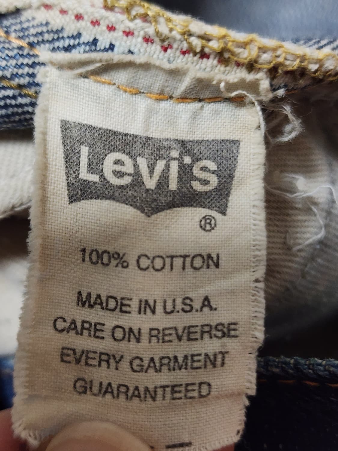 태국산 Levi's 501 Big E 셀비지 데님 팬츠 상품이미지6
