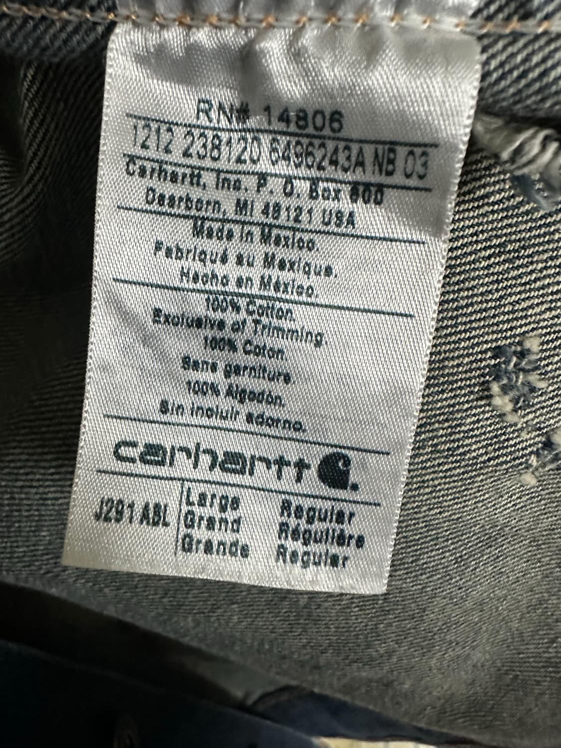 칼하트 트리거 자켓 상품이미지3