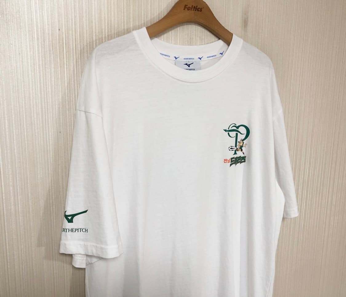 오버더피치X전남드래곤즈 창단30주년X미즈노 레트로티셔츠 XL 상품이미지7