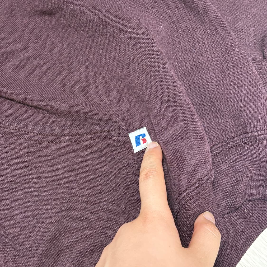 00s 러셀 후드집업 딥와인 상품이미지3