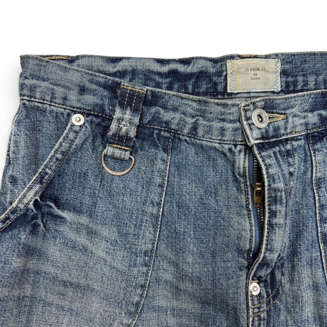 as know as de base 데님 카고 스커트 상품이미지3