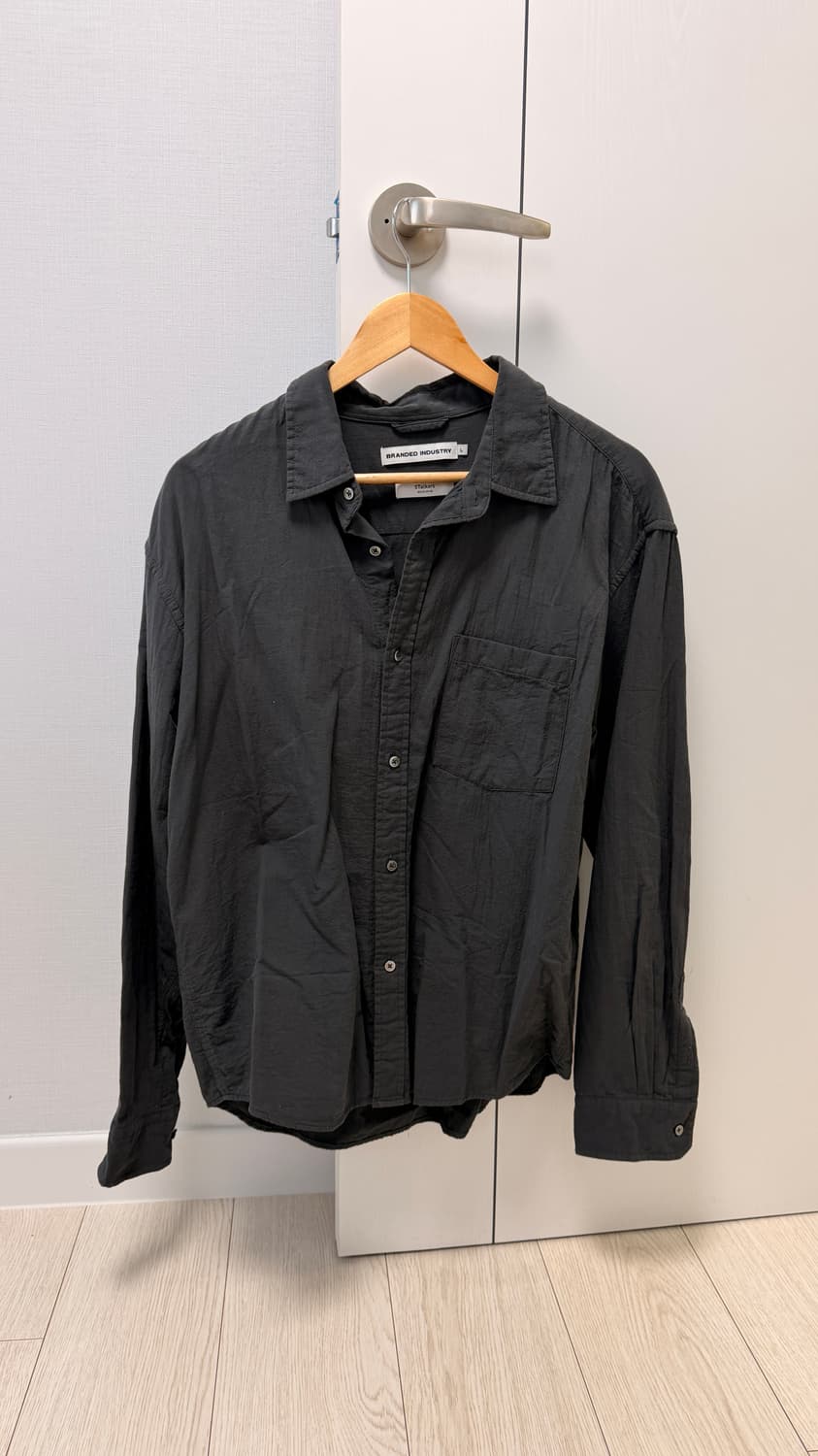 브랜디드 PINTER CROP GAUZE SHIRT [GRAPHITE] 상품이미지3