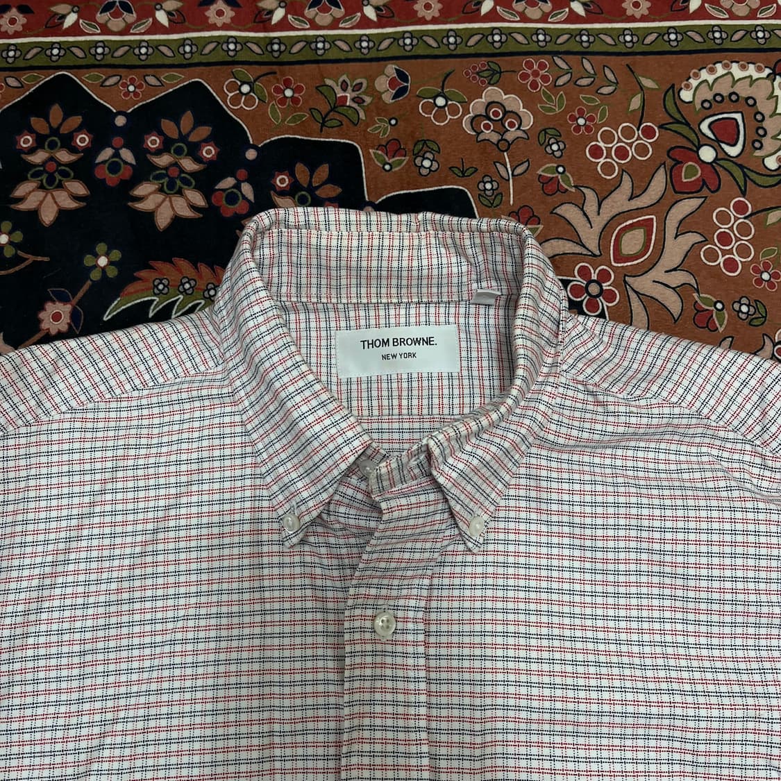 톰브라운 체크 버튼다운 옥스포드 셔츠 S 상품이미지2