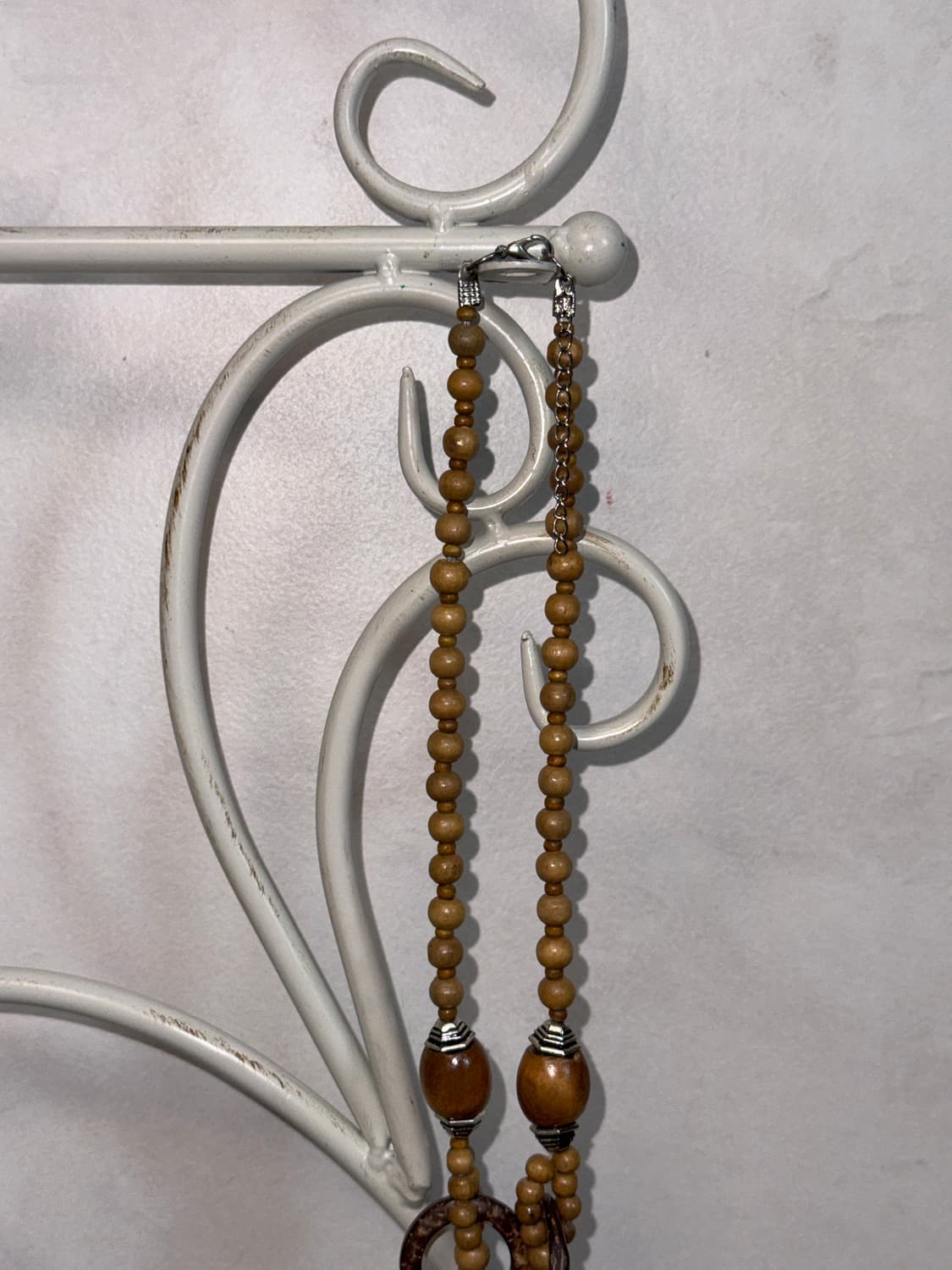 Ethnic shell wood beads necklace  상품이미지5