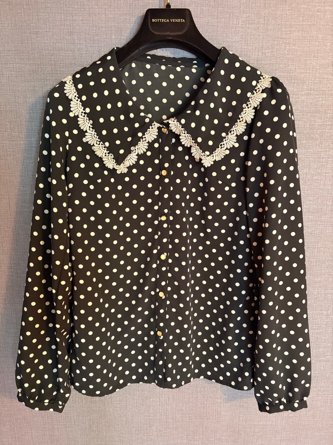 도트 레이스 블라우스 Japan 상품이미지1