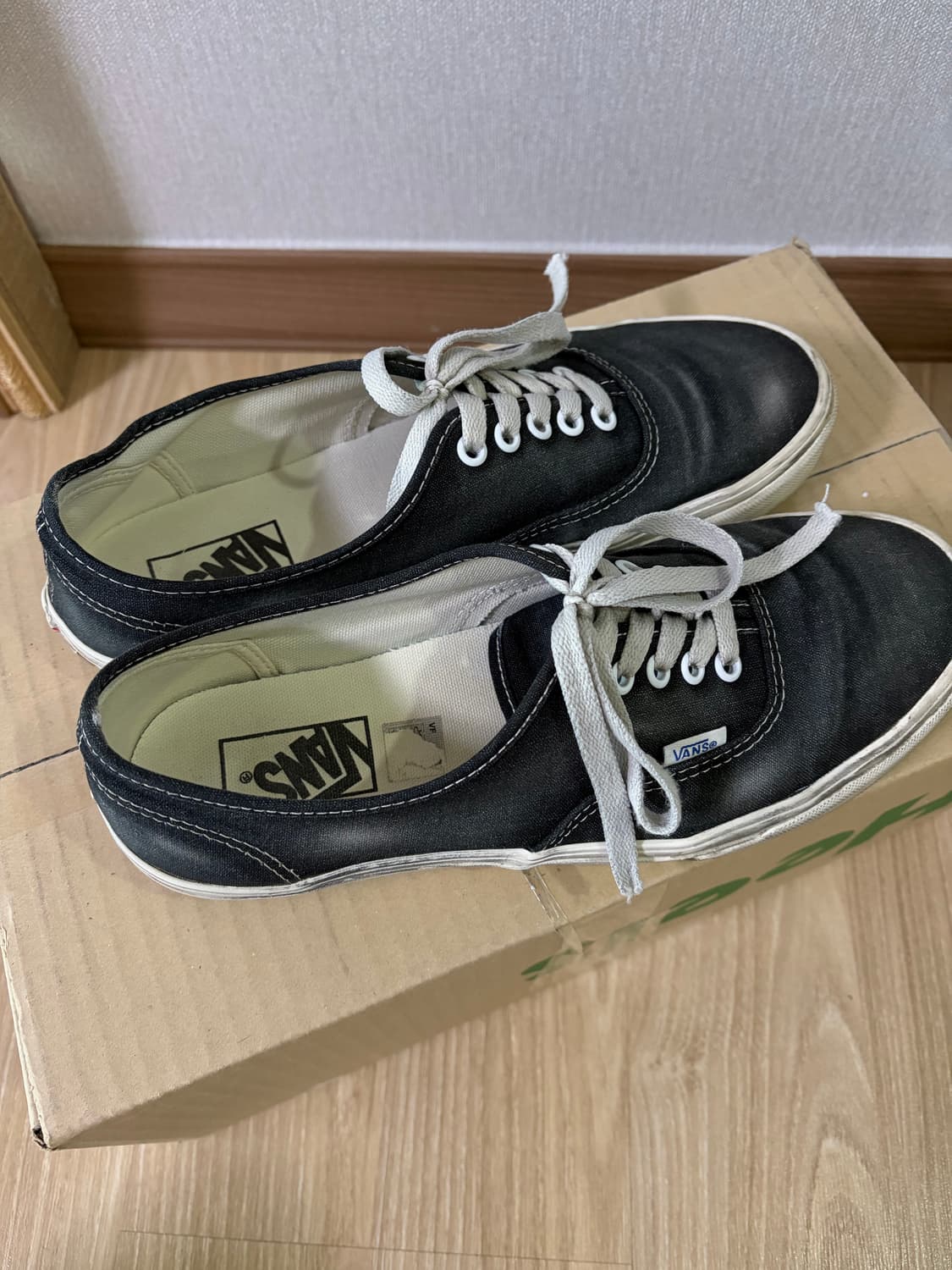 [275] 반스 어센틱 웨이브 워시드 블랙 상품이미지1