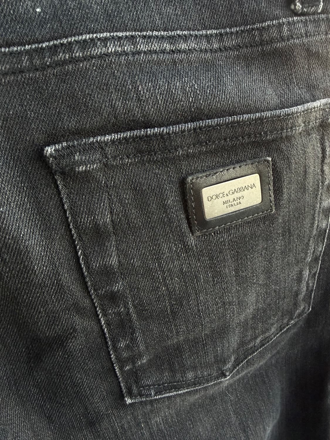 46/ 돌체앤가바나 백로고 패치 슬림핏 팬츠 상품이미지8