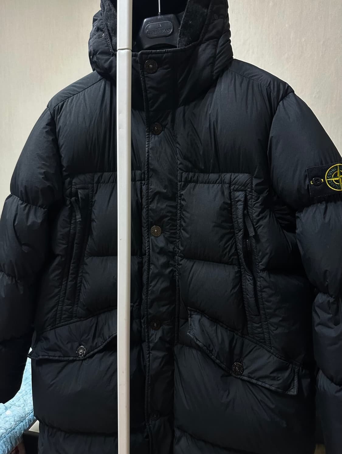 스톤아일랜드 크링클랩스 롱패딩 XL(105-110) 블랙 상품이미지1