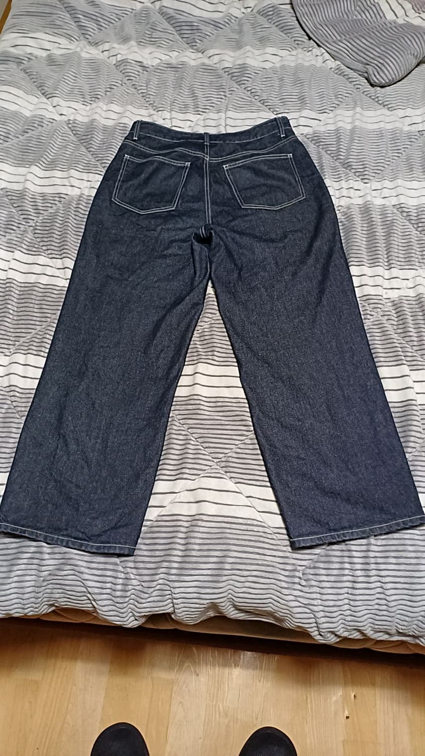 스파오 와이드청바지 32인치 기장105 상품이미지4