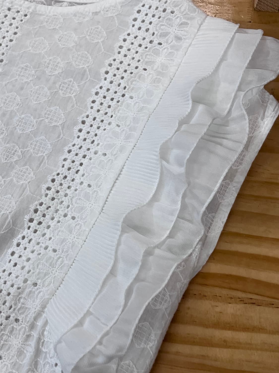 빈티지 레이스 슬리브리스 화이트 #csz4097 상품이미지4