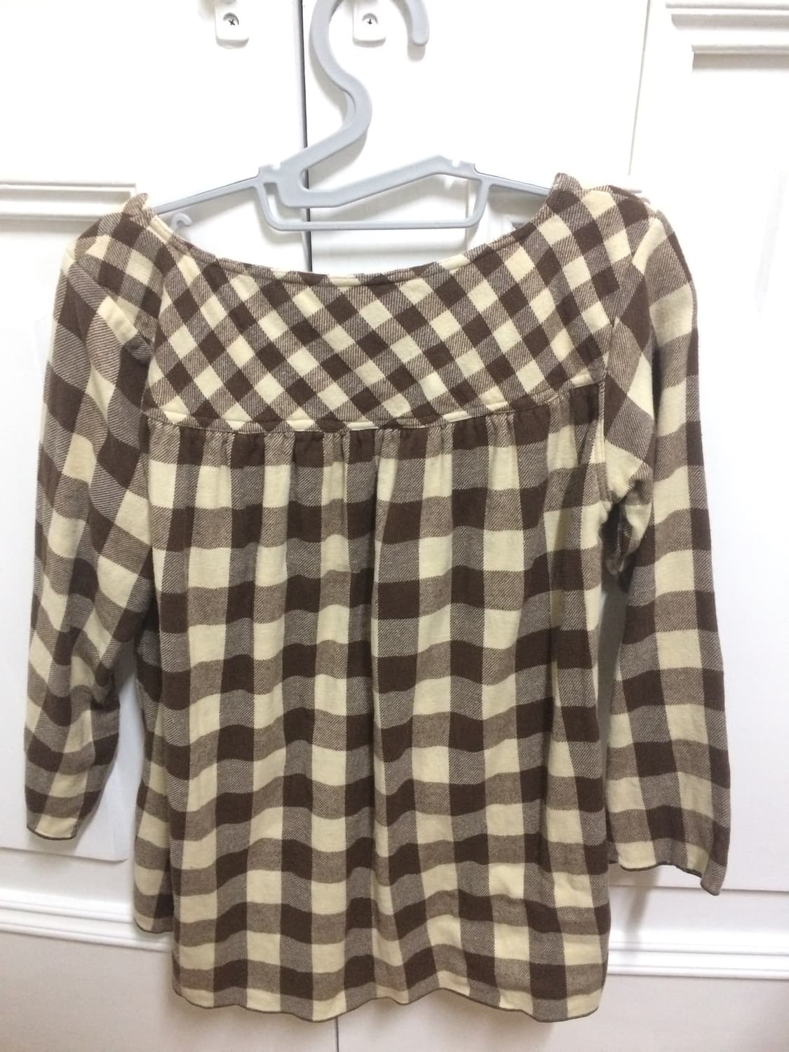 일본 빈티지 모리걸 체크 상의 상품이미지2