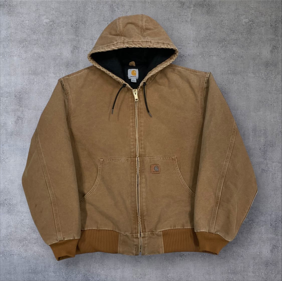 칼하트 J130 브라운 컬러 덕 액티브 자켓 상품이미지1