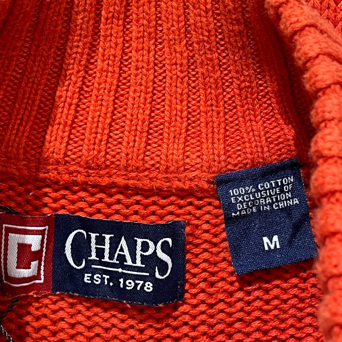 (M) CHAPS 챕스 반집업 니트 상품이미지7