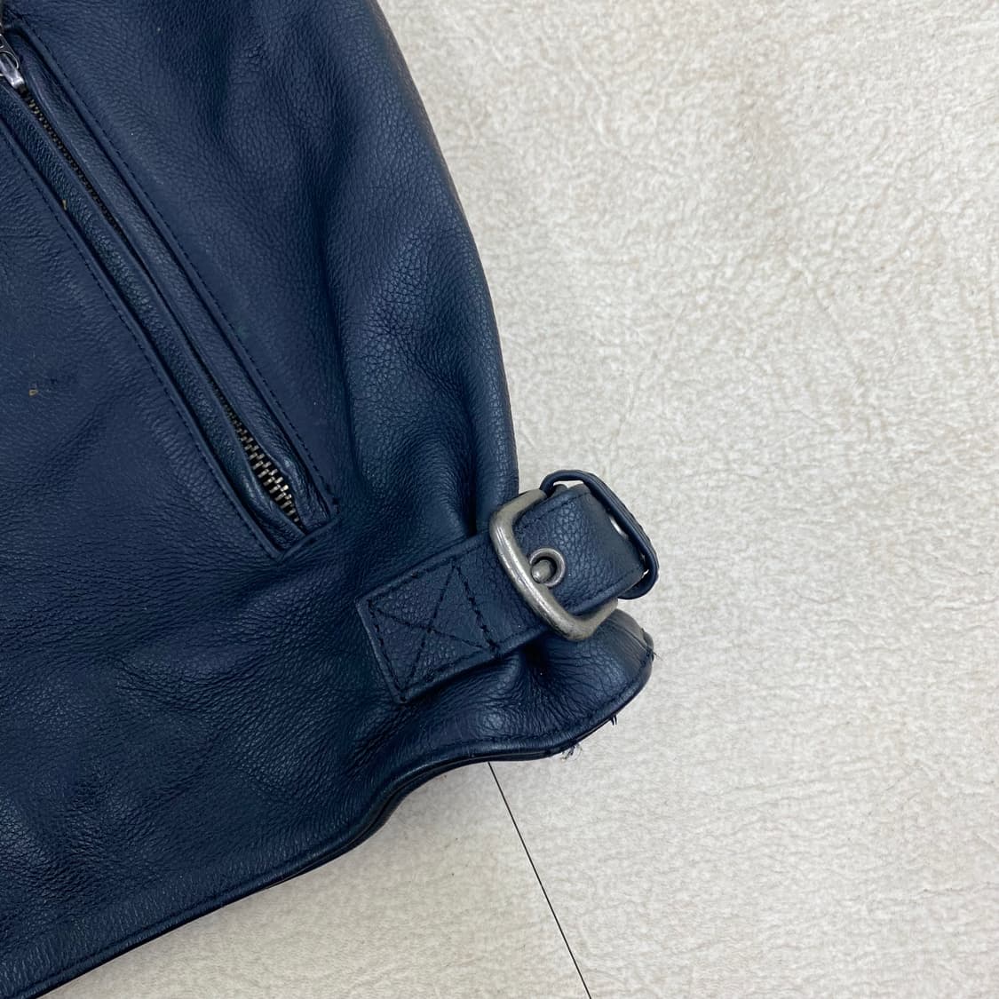  90s 할리데이비슨 소가죽 레더 베스트 (100)  ﻿ 상품이미지6