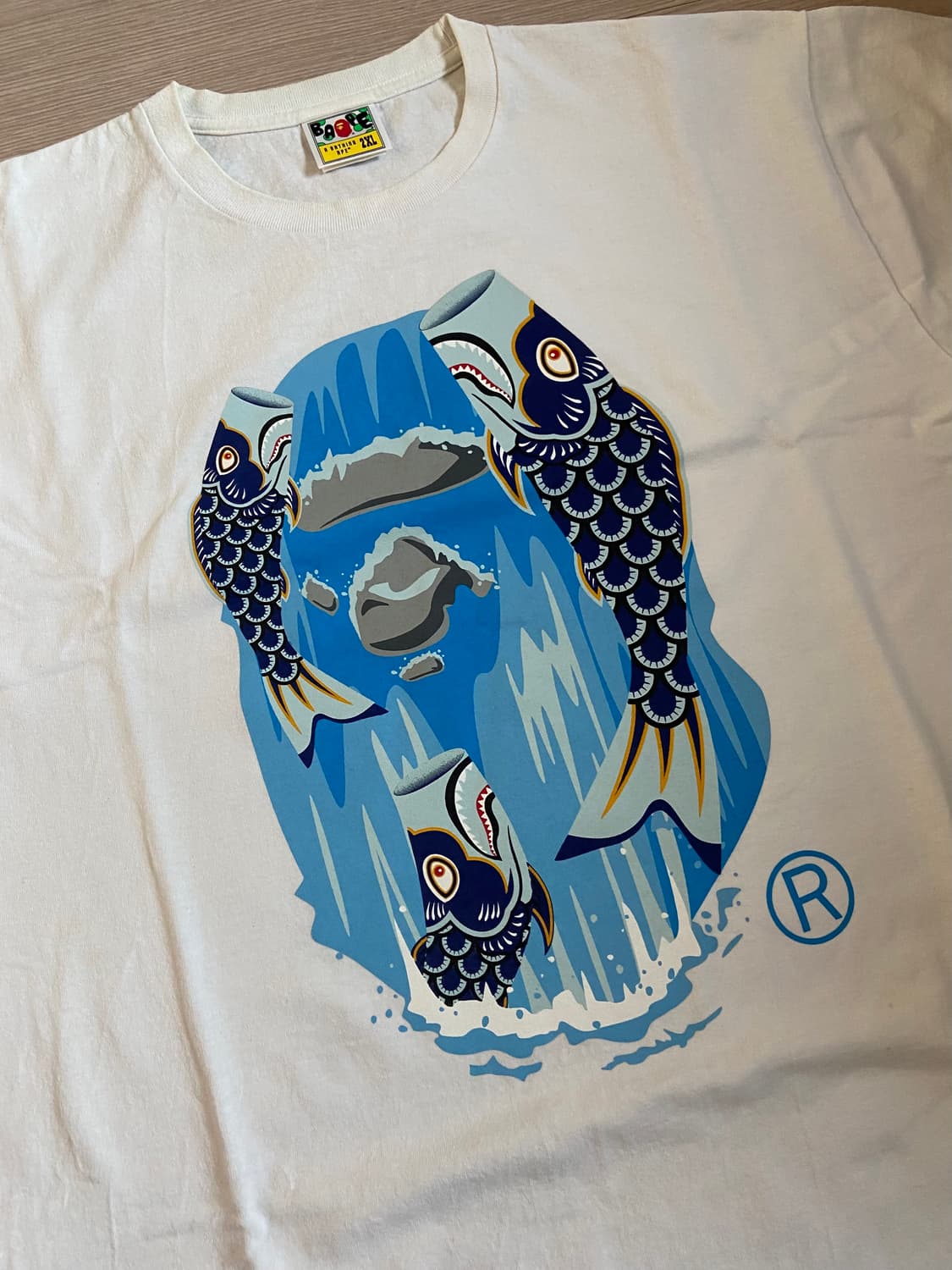 베이프 Koinobori Waterfall Ape Head 티셔츠 2XL 상품이미지2
