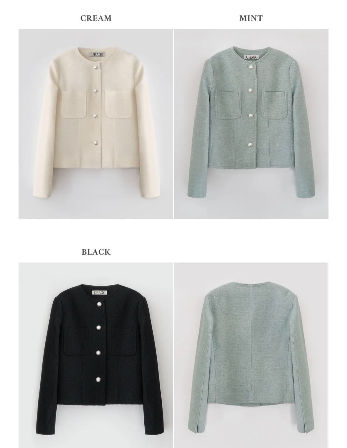 유라고 트위드 자켓 상품이미지2