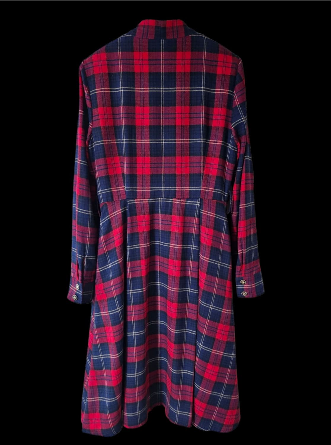 샤틴 울 체크 벨티드 A라인 미디원피스 66 상품이미지10