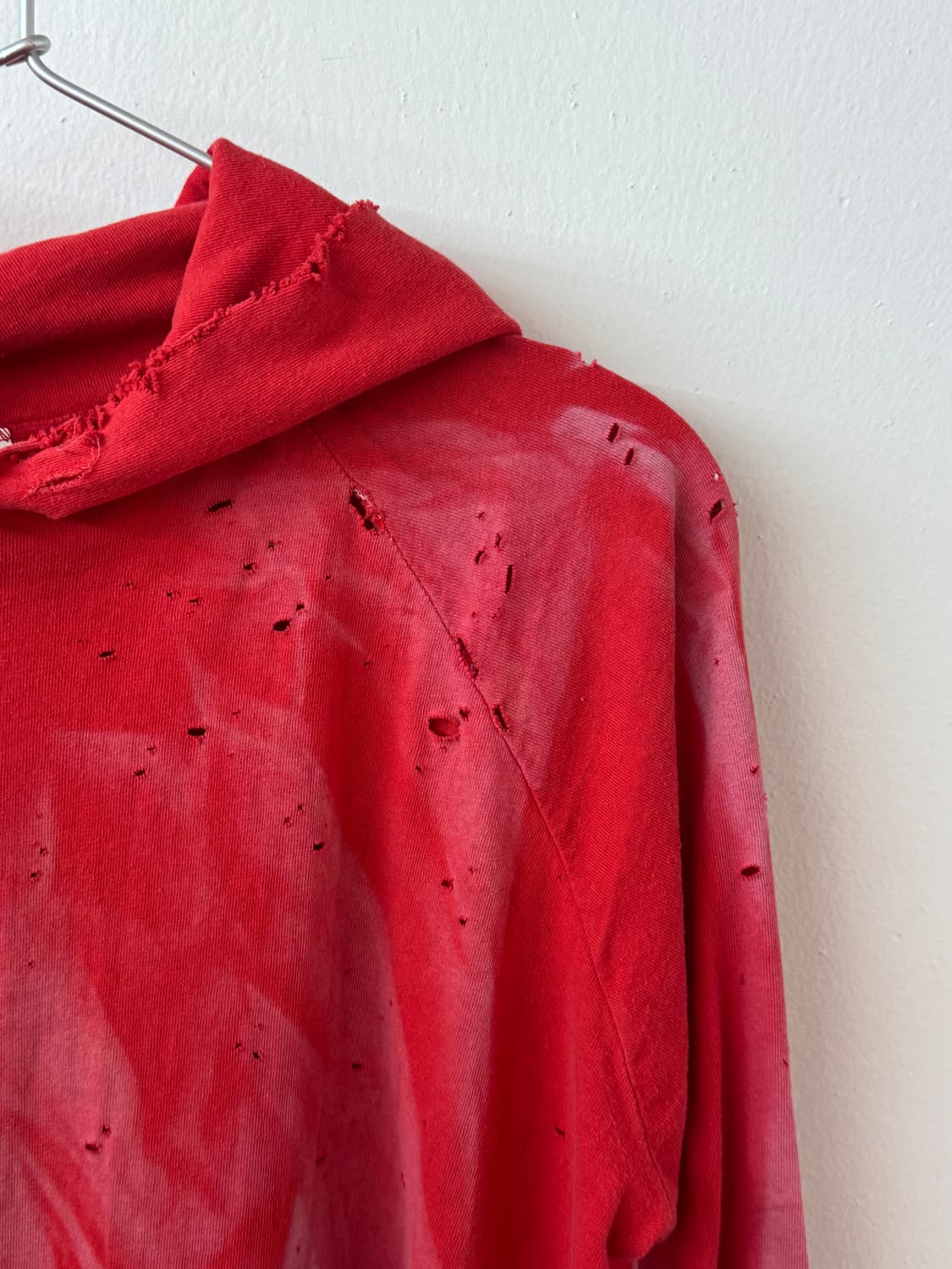 Sun bleached 80s light cotton hoodie 상품이미지6