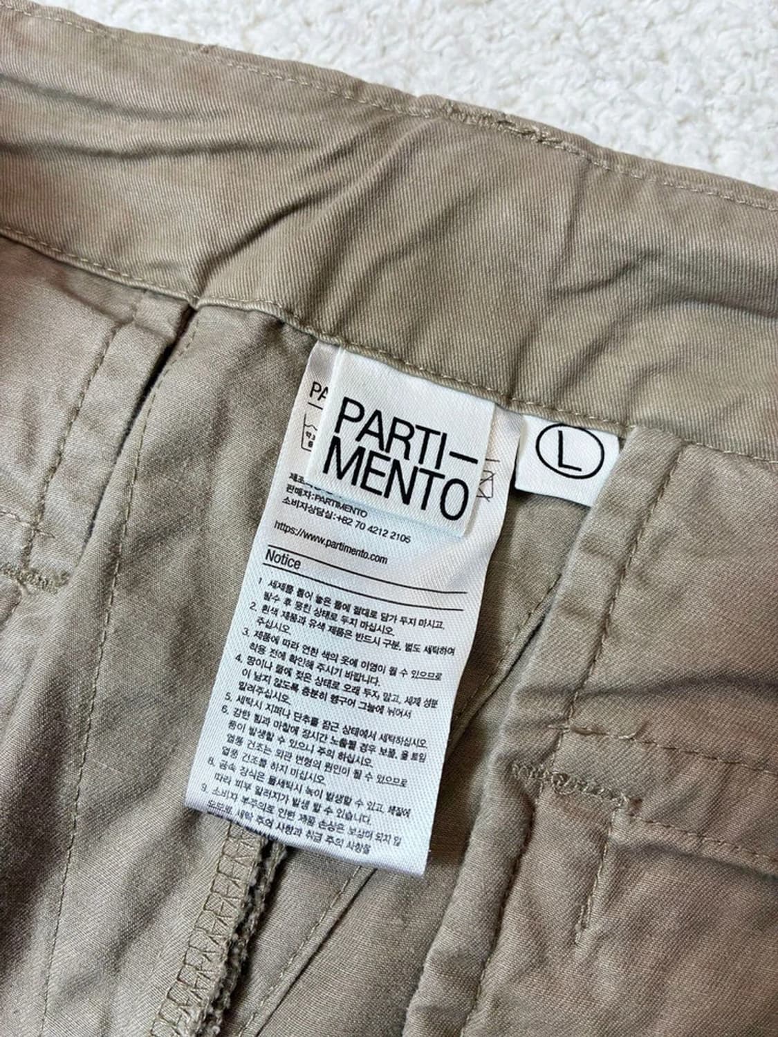 파르티멘토 24ss 워싱 페널드 카고 팬츠 PN6963 상품이미지9