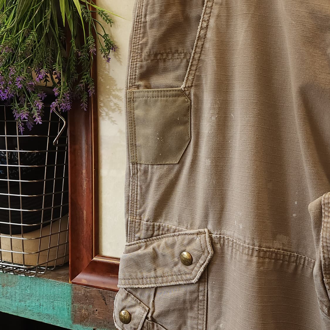 칼하트 워크팬츠 립스탑 카고 팬츠 34x32 상품이미지4