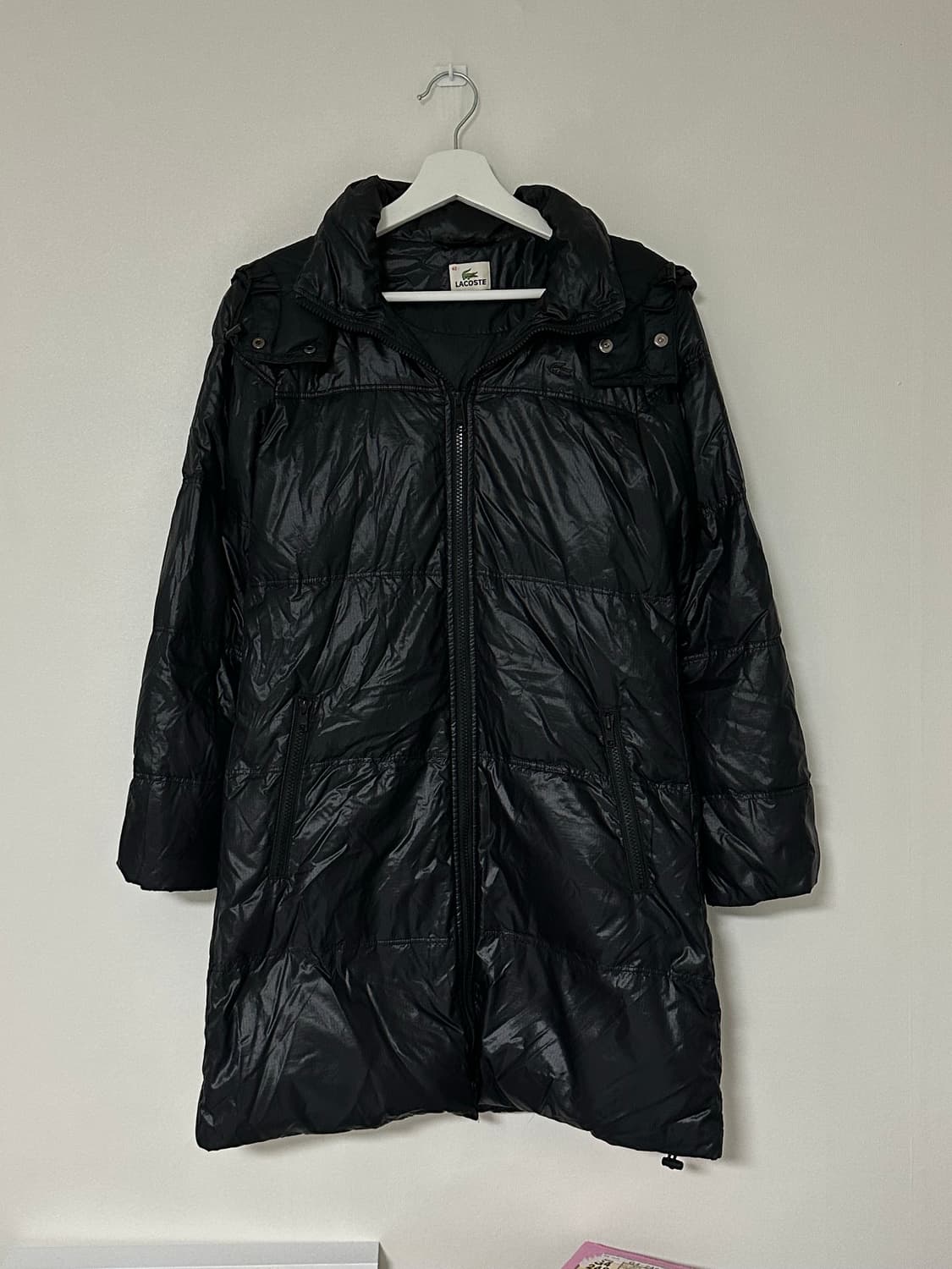 라코스테 블랙 롱패딩 40사이즈(M) 상품이미지1