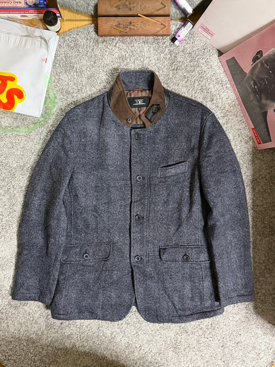 Playboy 플레이보이 코듀로이 스탠드카라 자켓 상품이미지1