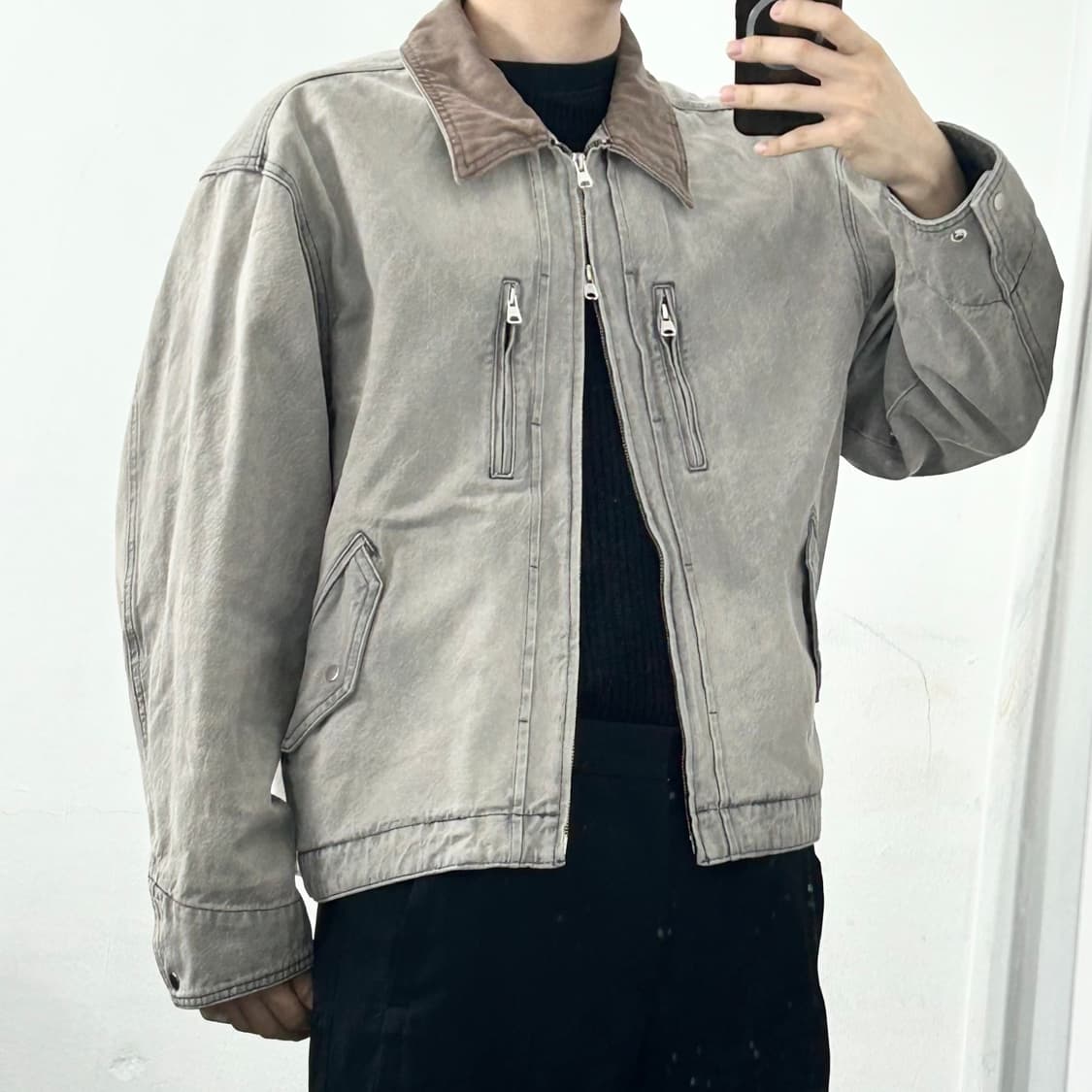 인사일런스 워시드 데님 워크 자켓 상품이미지3