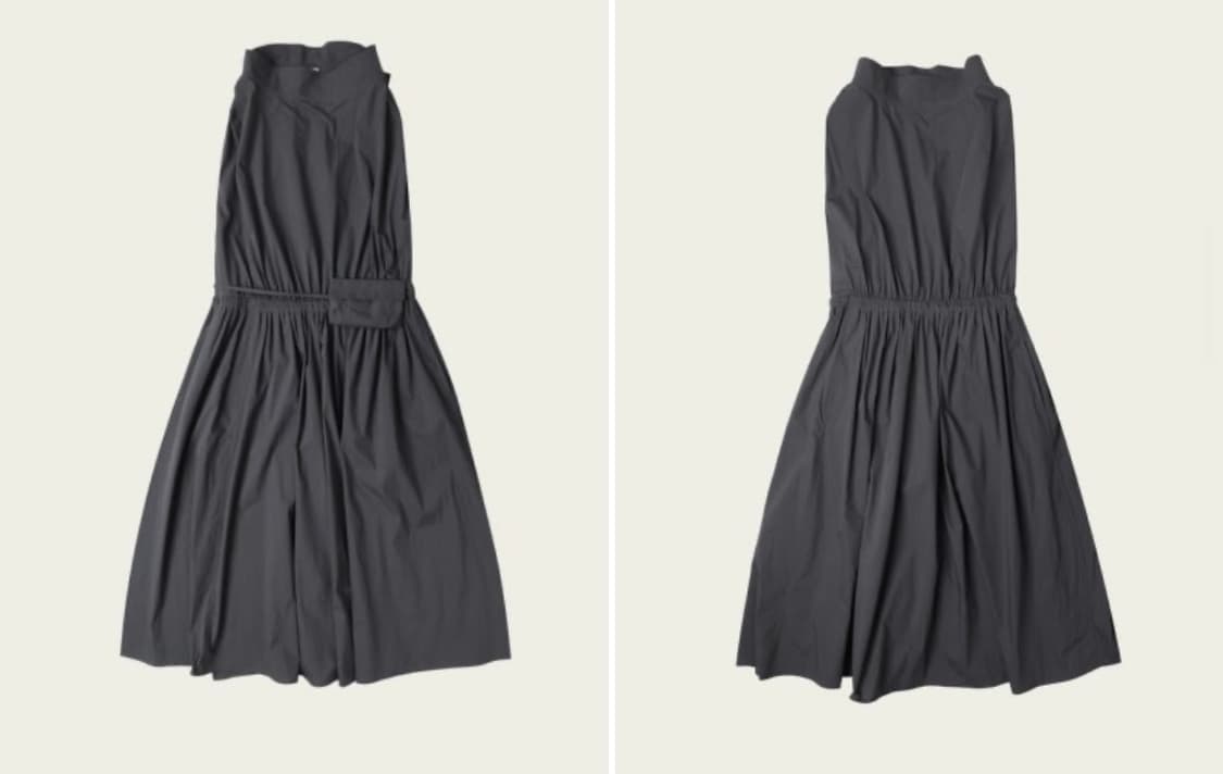 ribbonbit mille dress, charcoal OS 상품이미지2
