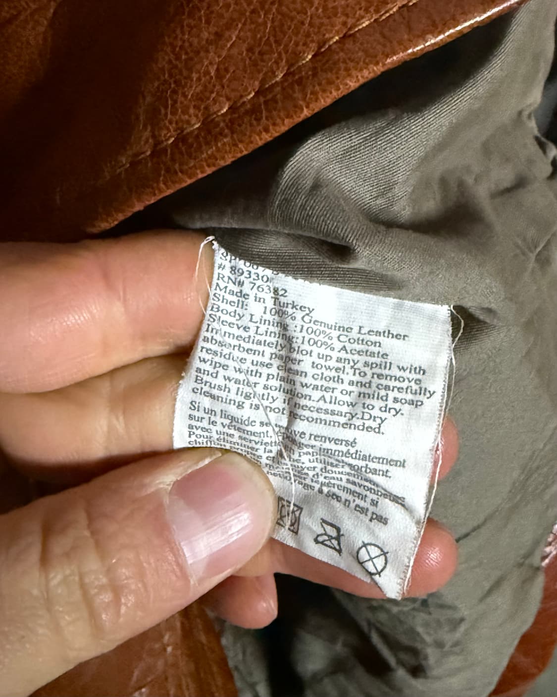 90-00‘s 팀버랜드 레더 카코트 M 상품이미지5