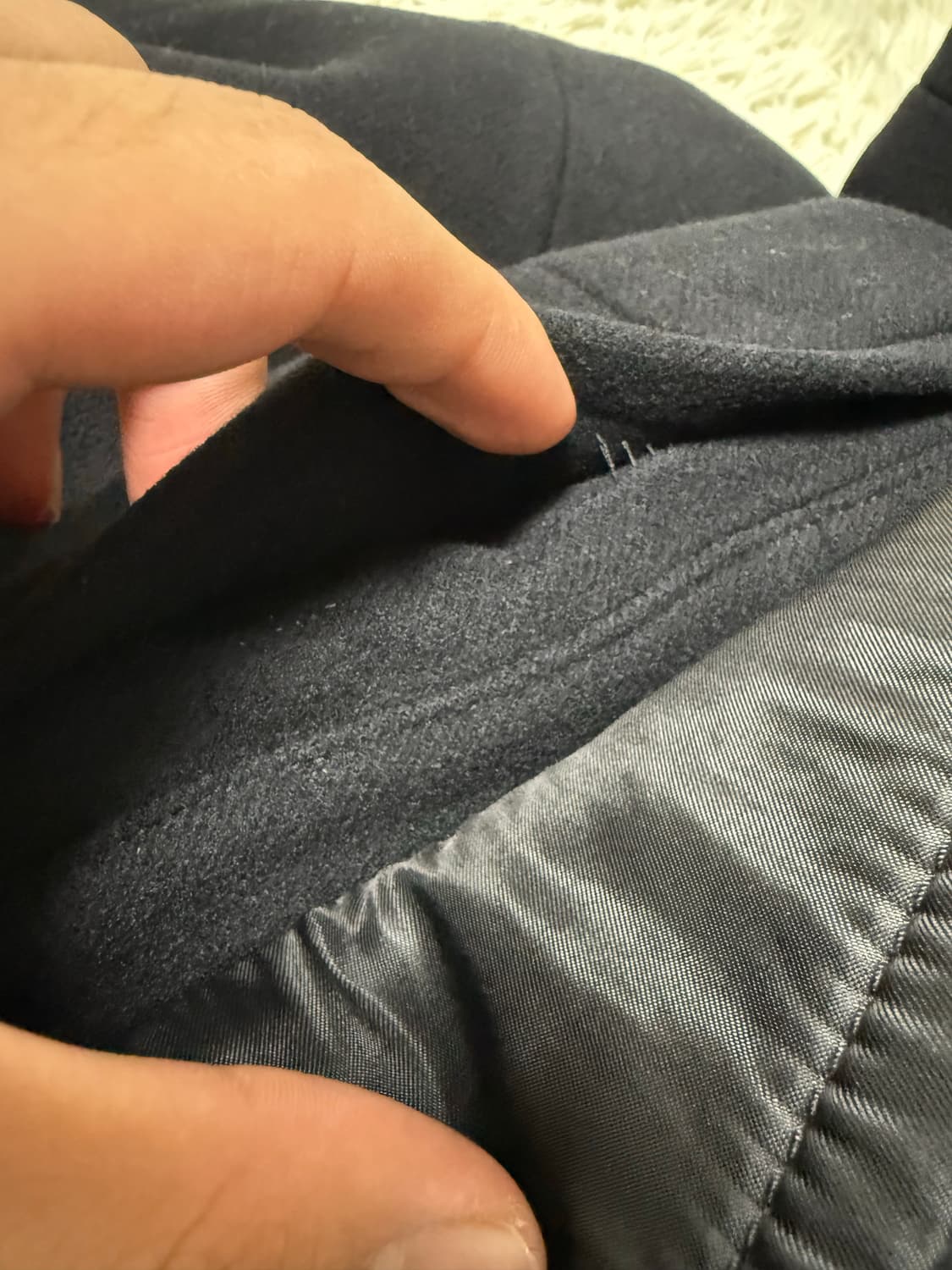 (46)준지 울 블렌디드 피코트 상품이미지5