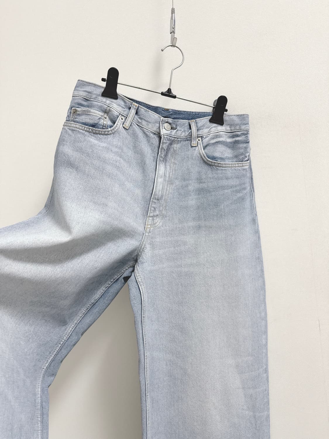 코스 풀 와이드 레그 진스 데님 팬츠 상품이미지4