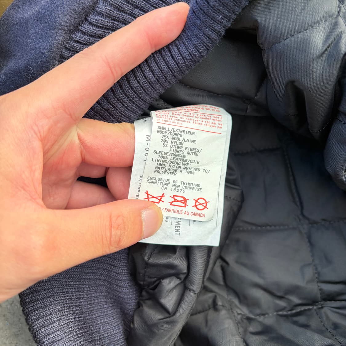 00s CANADA 빈티지 울 바시티 자켓 2XL 상품이미지8