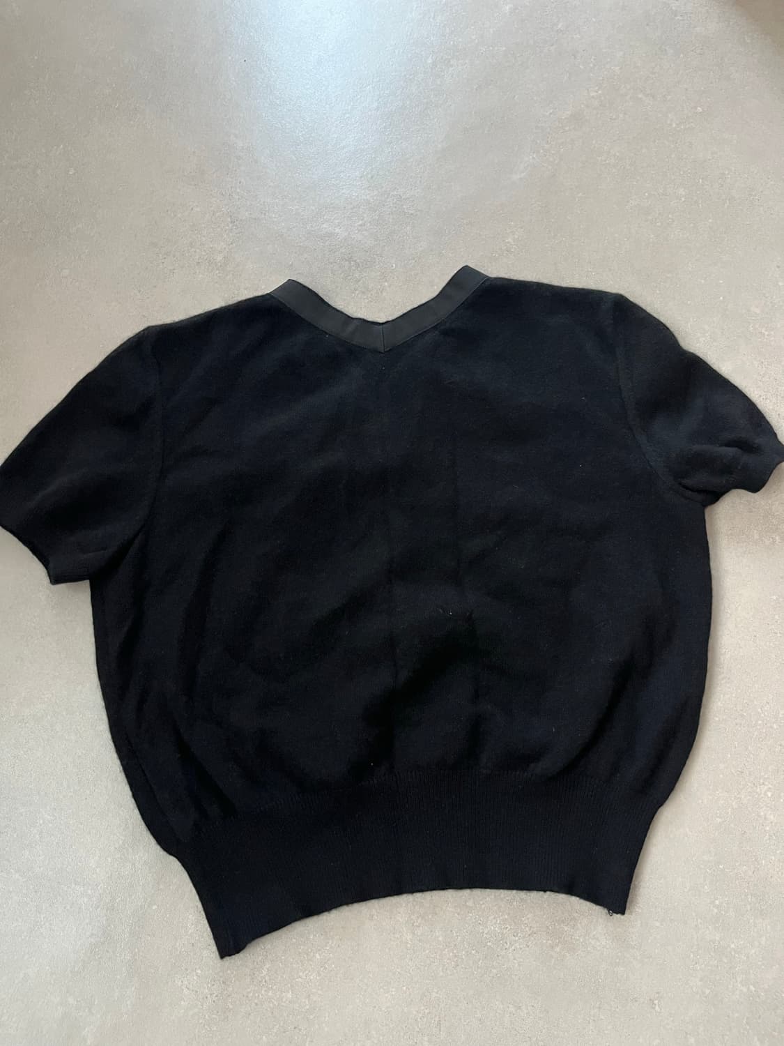 샤넬 캐시미어 반팔 니트 정품 상품이미지6