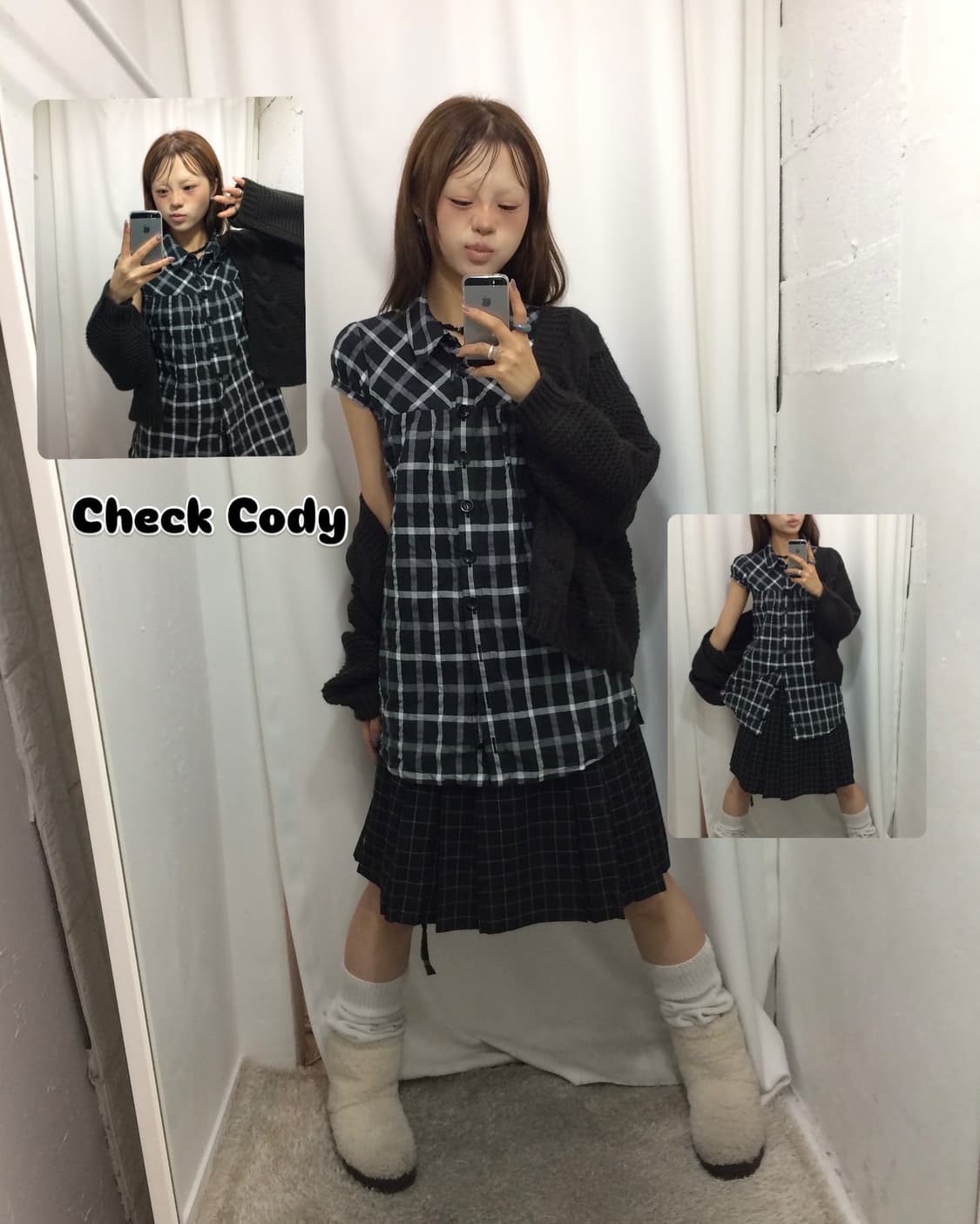 🕸️쁘띠 체크 코디 🕸️ 상품이미지1