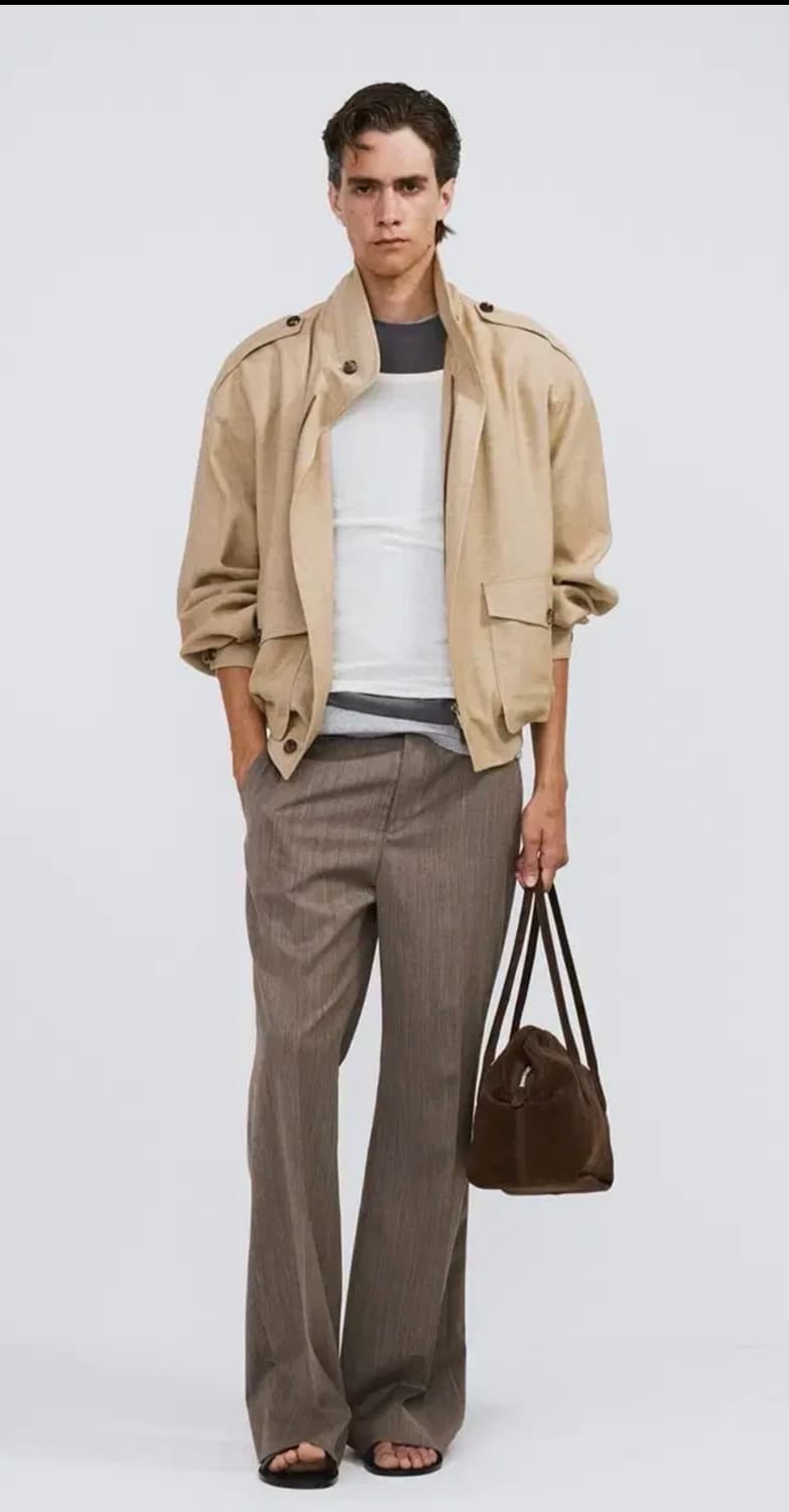 렉토 비스코스 헌팅점퍼 S 상품이미지2