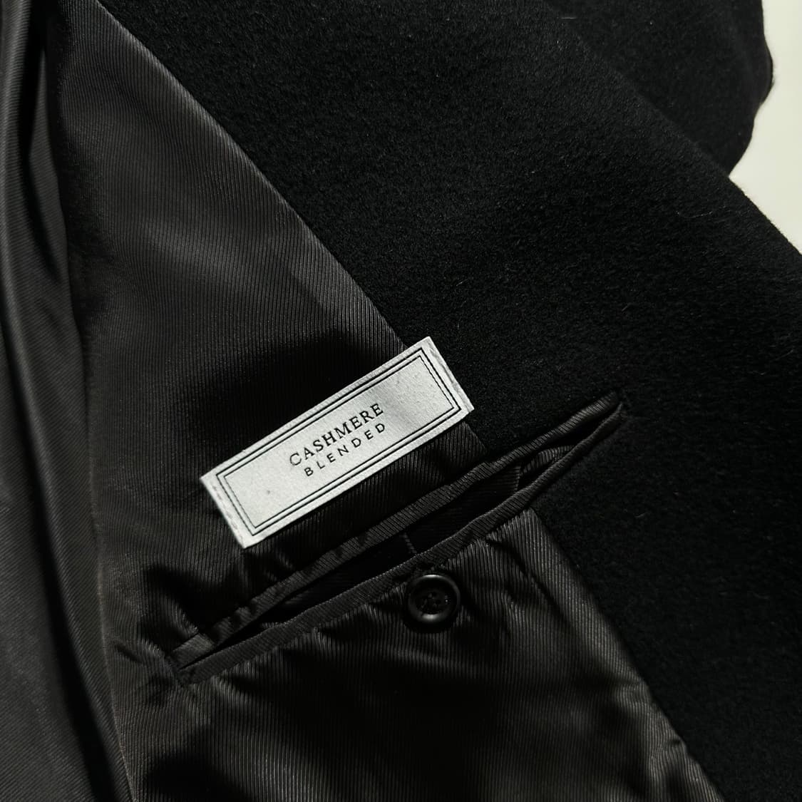 앤더슨벨 캐시미어 블렌드 마티아 밀리터리 로브 코트 블랙 상품이미지7