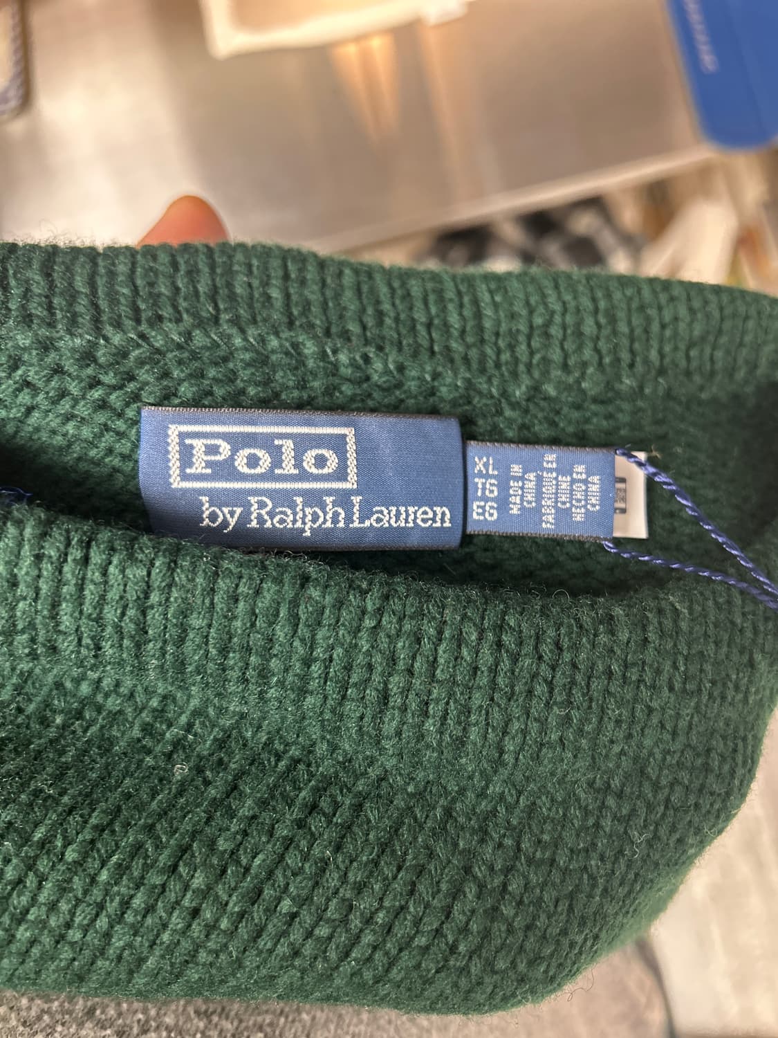 랄프로렌 딥포레스트 NYC 워셔블 울 블렌드 스웨터 XL 상품이미지6