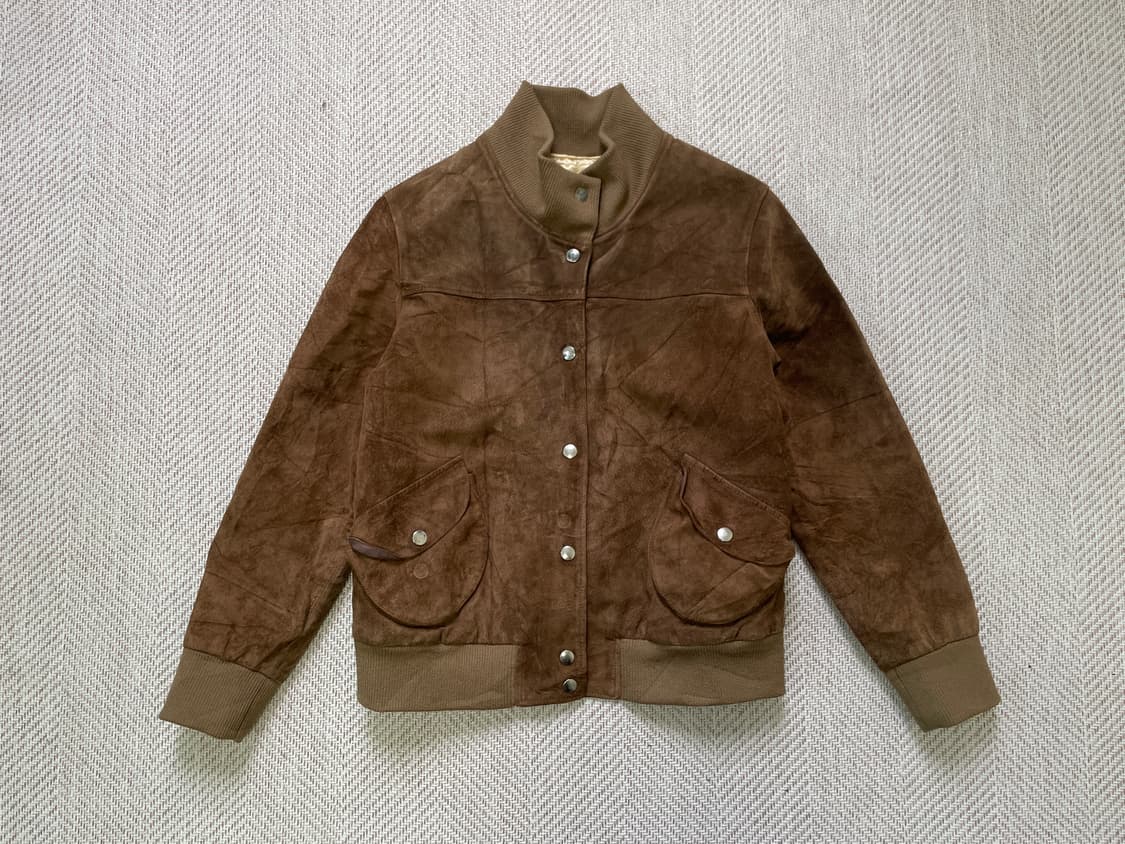 빈티지 스웨이드 해링턴 봄버 자켓  상품이미지1