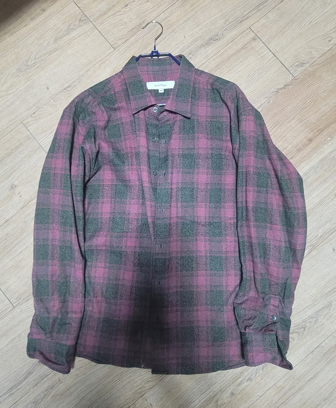 퍼스트플로어 firstfoor 몬드리안 체크셔츠 일본원단 48사이즈 상품이미지2