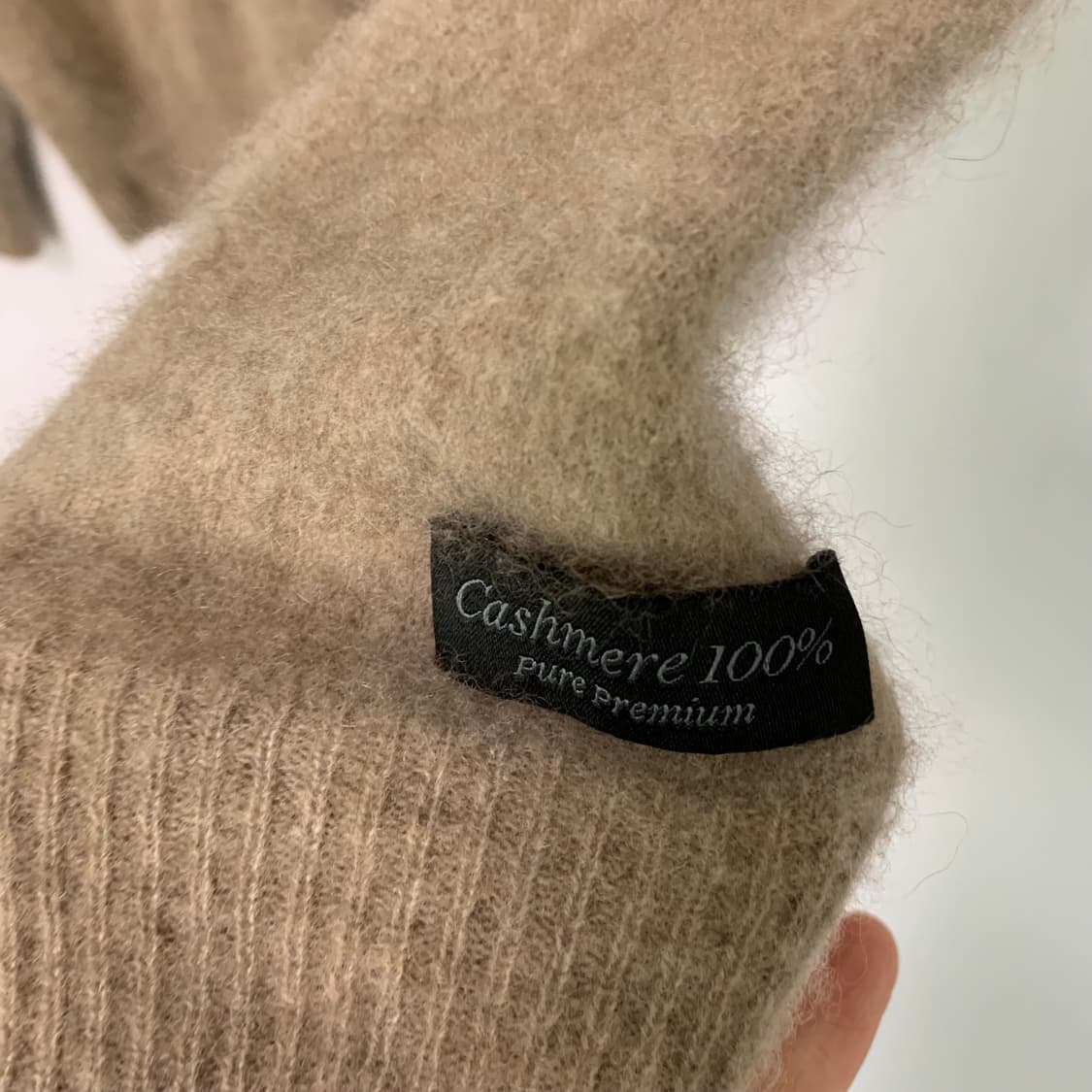 르트와 빈티지 캐시미어 100 스웨터 베이지 여성 니트 스웨터 55  상품이미지3