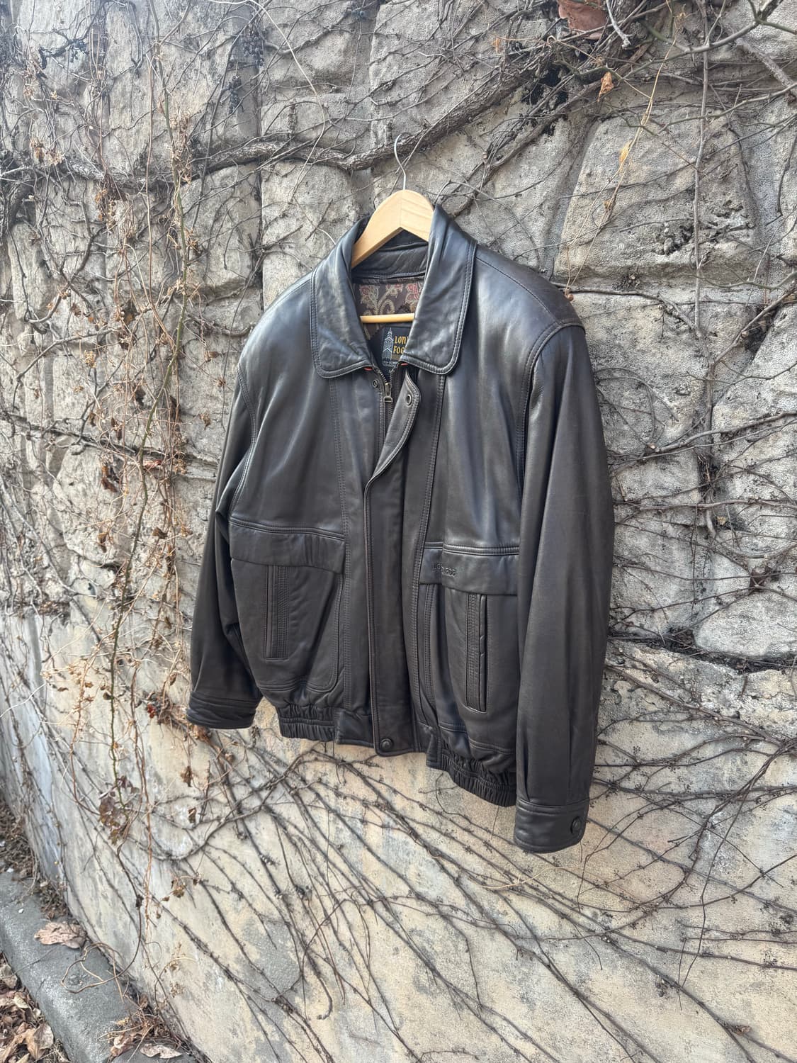 90s 런던포그 빈티지 국내생산 양가죽 레더 가죽 자켓 상품이미지3