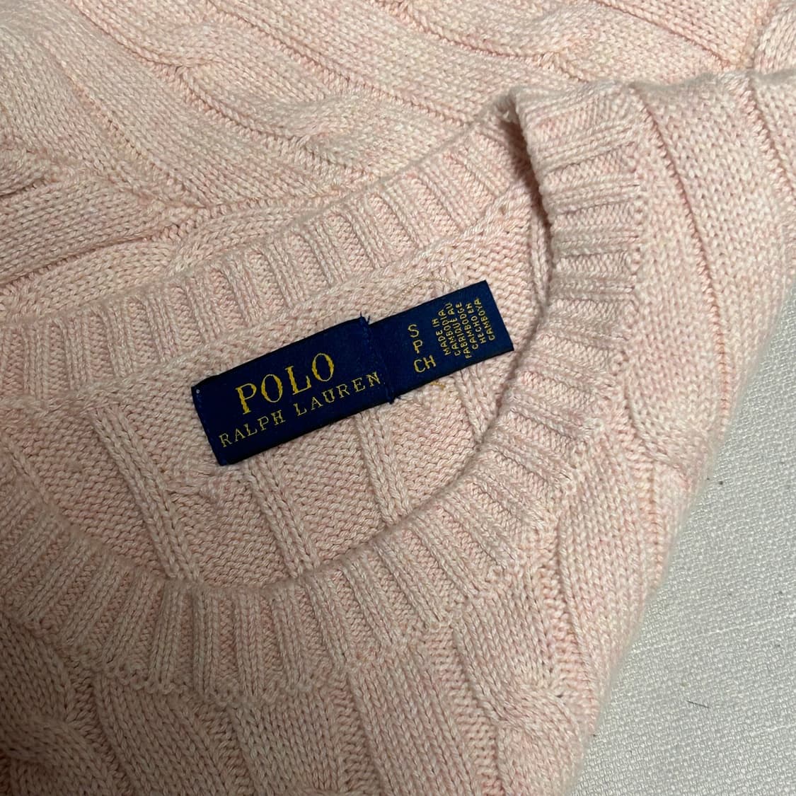S 폴로랄프로렌 여성용 반팔 니트  상품이미지4
