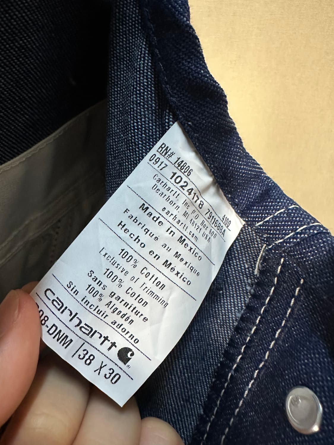 칼하트 데님 오버롤 처분  상품이미지6