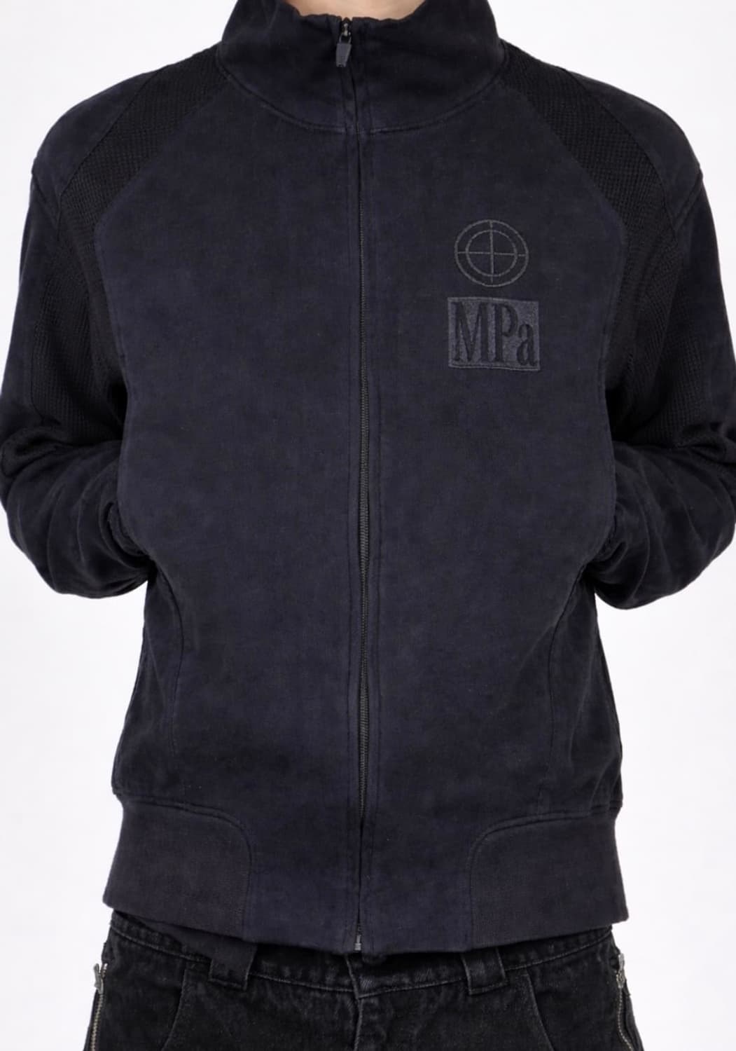Mpa Contrast Zipped Jacket (Navy , L) 상품이미지1