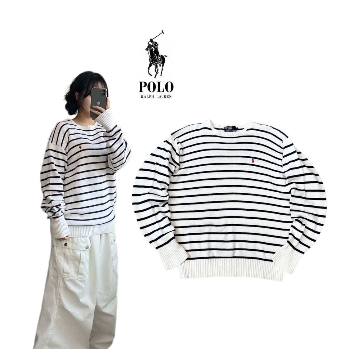 폴로 포니 제팬 스트라이프 니트 상품이미지1