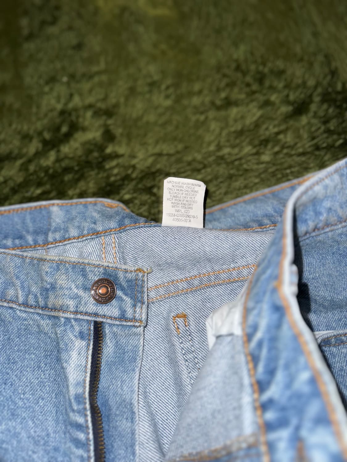 [36X30] 90s 리바이스 505 오렌지탭 데님 팬츠 인디고 상품이미지4
