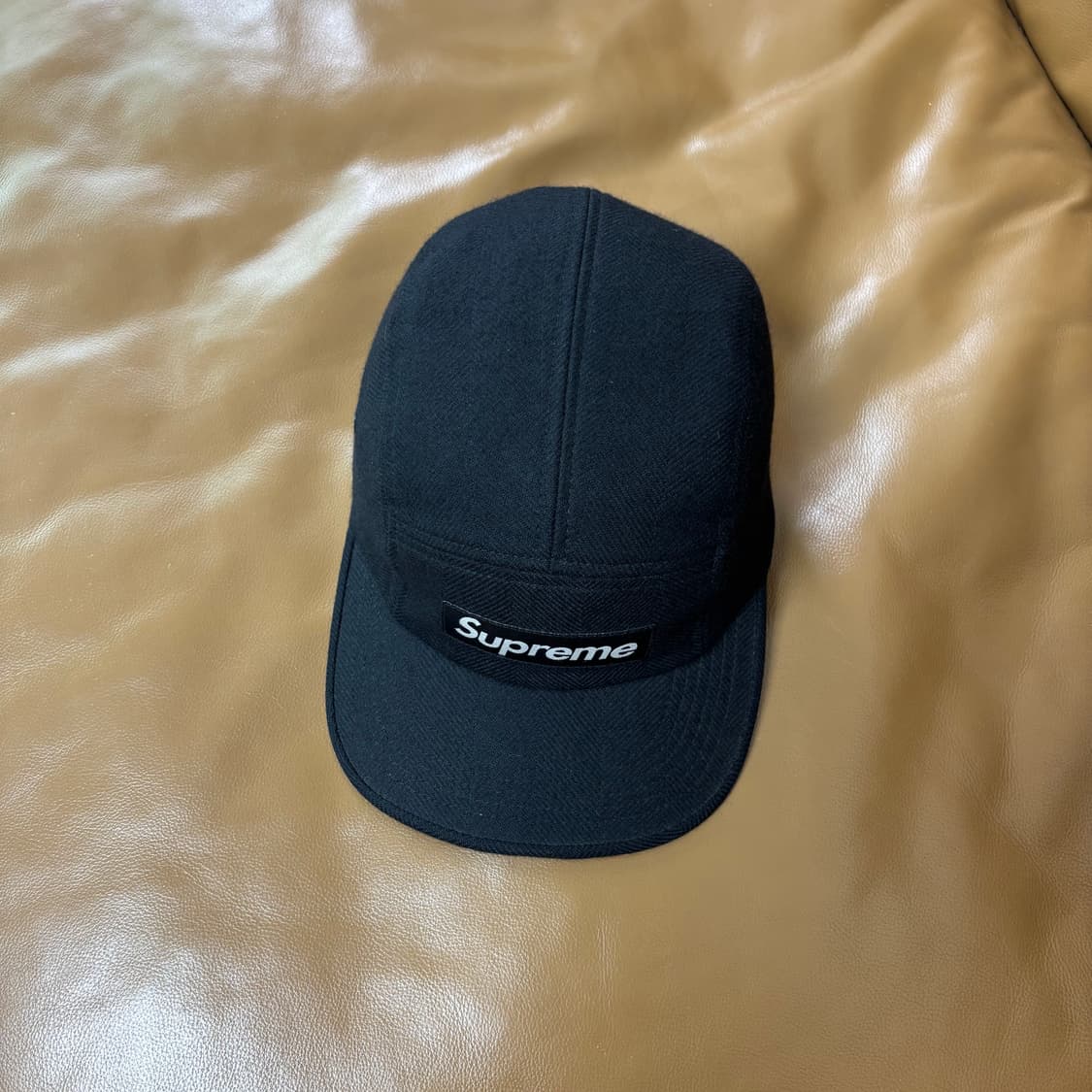 Supreme 슈프림 블랙 캠프캡 모자 (Black) 상품이미지5