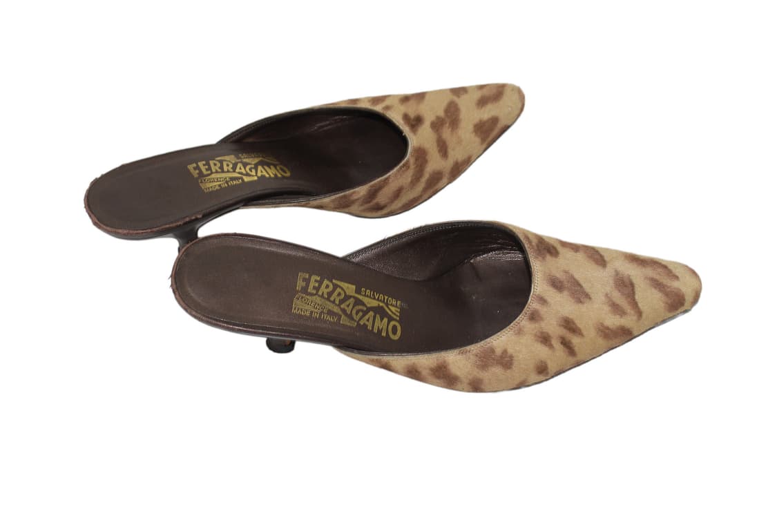 Salvatore Ferragamo 살바토레페라가모 레오파드 헤어 뮬 상품이미지5